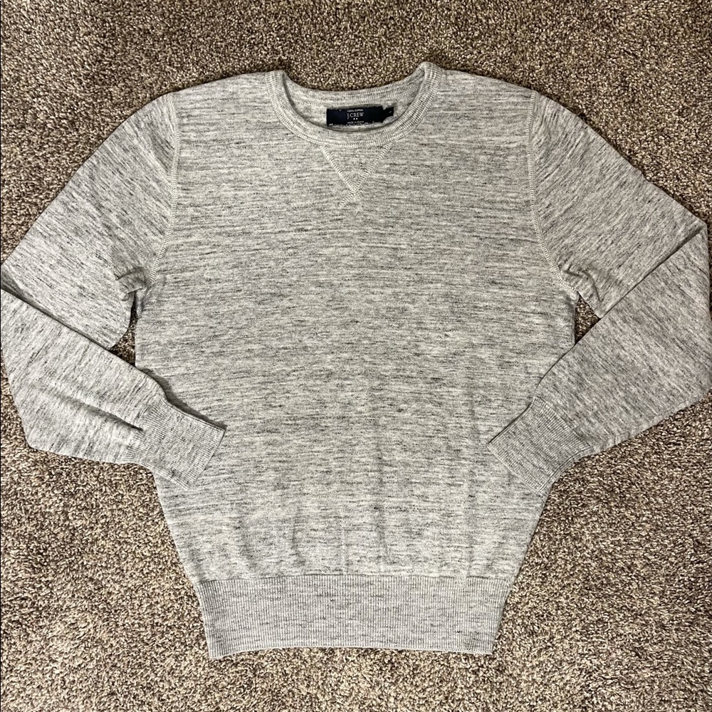 J. Crew Gray Round Neck Sweater